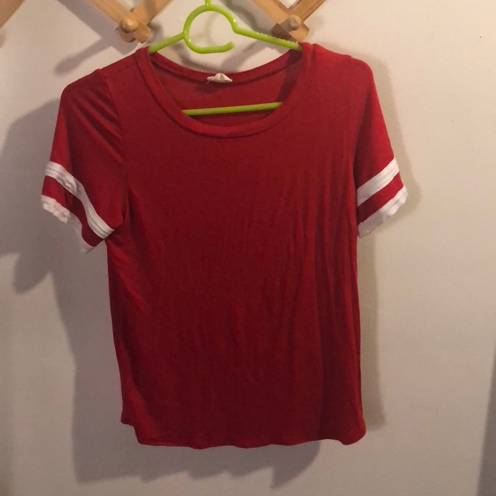 Four girlz red white tee size s - Picture 1 of 2